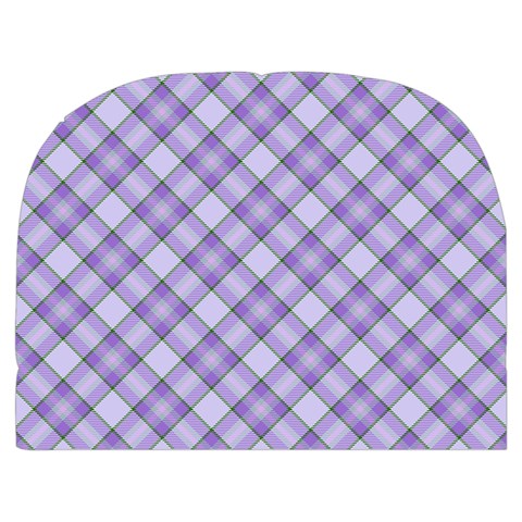 Purple Plaid Tartan 2 Diagonal Make Up Case (Medium) from ArtsNow.com Front