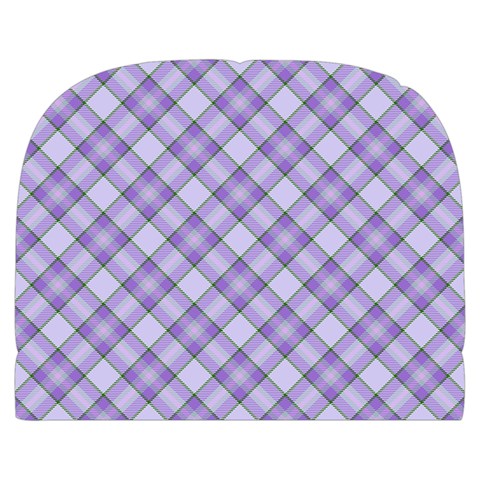 Purple Plaid Tartan 2 Diagonal Make Up Case (Large) from ArtsNow.com Front