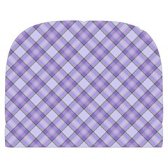 Purple Plaid Tartan 2 Diagonal Make Up Case (Large) from ArtsNow.com Front