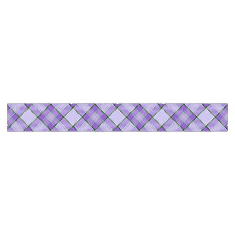 Purple Plaid Tartan 2 Diagonal Make Up Case (Large) from ArtsNow.com Zipper Front