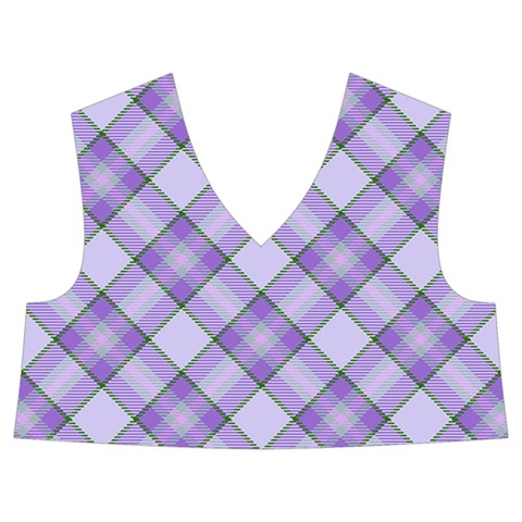 Purple Plaid Tartan 2 Diagonal Kids  Midi Sailor Dress from ArtsNow.com Front Top