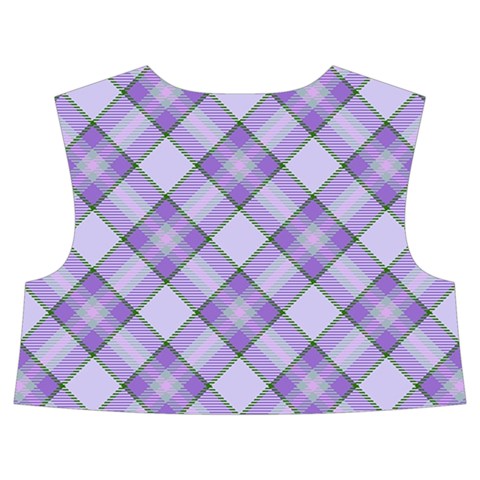 Purple Plaid Tartan 2 Diagonal Kids  Midi Sailor Dress from ArtsNow.com Back Top