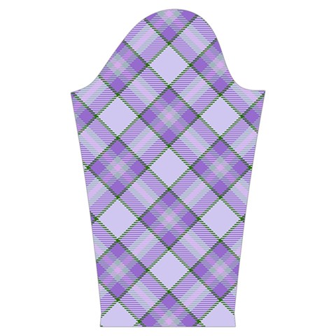 Purple Plaid Tartan 2 Diagonal Kids  Midi Sailor Dress from ArtsNow.com Sleeve Right