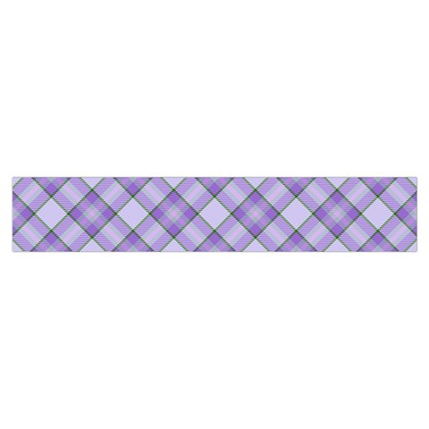 Purple Plaid Tartan 2 Diagonal Women s Crop Top Pleated Skater Rave Skirt from ArtsNow.com Waistband