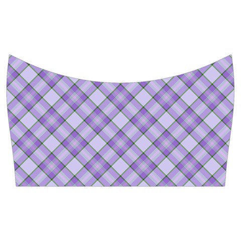 Purple Plaid Tartan 2 Diagonal Knee Back Top