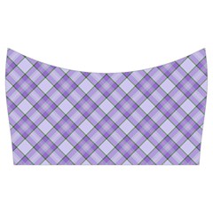 Purple Plaid Tartan 2 Diagonal Knee Back Top