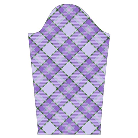 Purple Plaid Tartan 2 Diagonal Kids  Long Sleeve Velvet Lounge Robe from ArtsNow.com Sleeve Left