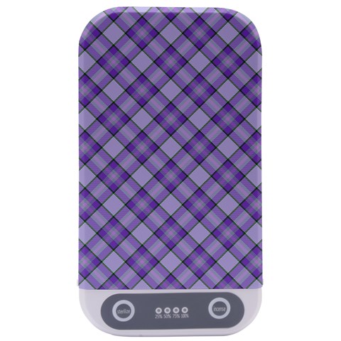 Purple Plaid Tartan 2 Diagonal Sterilizers from ArtsNow.com Front