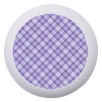 Purple Plaid Tartan 2 Diagonal Dento Box with Mirror