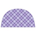 Purple Plaid Tartan 2 Diagonal Anti Scalding Pot Cap