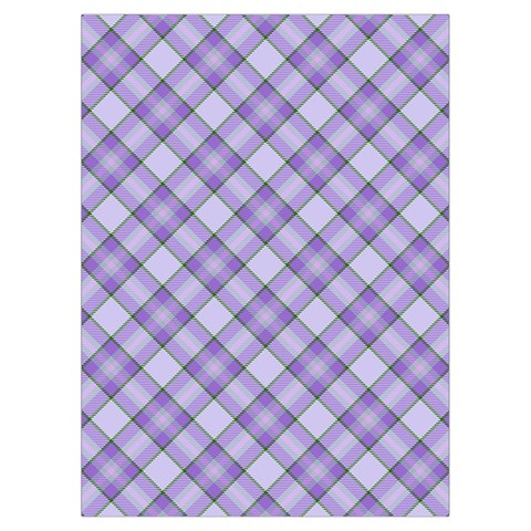 Purple Plaid Tartan 2 Diagonal Playing Cards Single Design (Rectangle) with Custom Box from ArtsNow.com Card