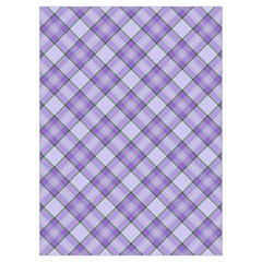 Purple Plaid Tartan 2 Diagonal Playing Cards Single Design (Rectangle) with Custom Box from ArtsNow.com Card