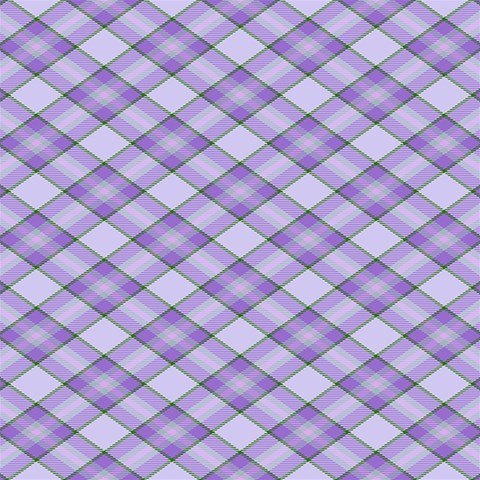 Purple Plaid Tartan 2 Diagonal 6  x 8  Hardcover Notebook from ArtsNow.com Back Cover