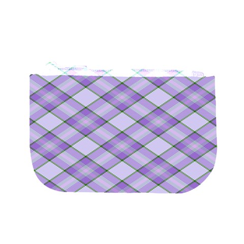 Purple Plaid Tartan 2 Diagonal 5  x 7  Hardcover Notebook from ArtsNow.com Back Cover