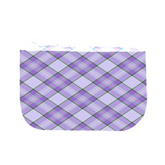 Purple Plaid Tartan 2 Diagonal 5  x 7  Hardcover Notebook from ArtsNow.com Back Cover