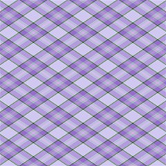 Purple Plaid Tartan 2 Diagonal 5  x 7  Hardcover Notebook from ArtsNow.com Front Cover