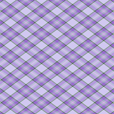 Purple Plaid Tartan 2 Diagonal 7  x 9  Hardcover Notebook from ArtsNow.com Back Cover