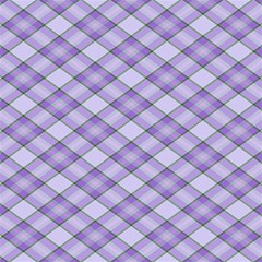 Purple Plaid Tartan 2 Diagonal 7  x 9  Hardcover Notebook from ArtsNow.com Back Cover