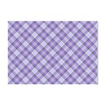 Purple Plaid Tartan 2 Diagonal Crystal Sticker (A4)