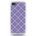 Purple Plaid Tartan 2 Diagonal iPhone SE