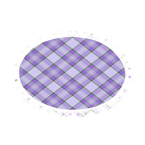 Purple Plaid Tartan 2 Diagonal 7  x 9  Softcover Notebook from ArtsNow.com Back Cover