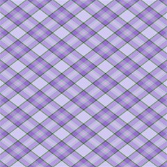 Purple Plaid Tartan 2 Diagonal 7  x 9  Softcover Notebook from ArtsNow.com Front Cover