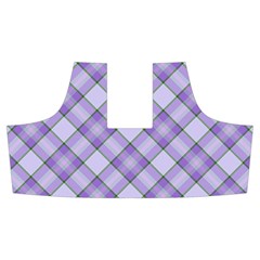 Purple Plaid Tartan 2 Diagonal Men s Side Zip Front Pouch Ski And Snowboard Bib Pants	 from ArtsNow.com Front