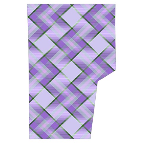 Purple Plaid Tartan 2 Diagonal Men s Side Zip Front Pouch Ski And Snowboard Bib Pants	 from ArtsNow.com Back Left Centre