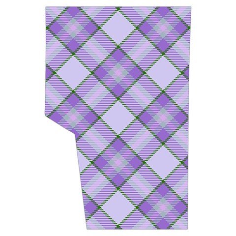 Purple Plaid Tartan 2 Diagonal Men s Side Zip Front Pouch Ski And Snowboard Bib Pants	 from ArtsNow.com Back Right Center