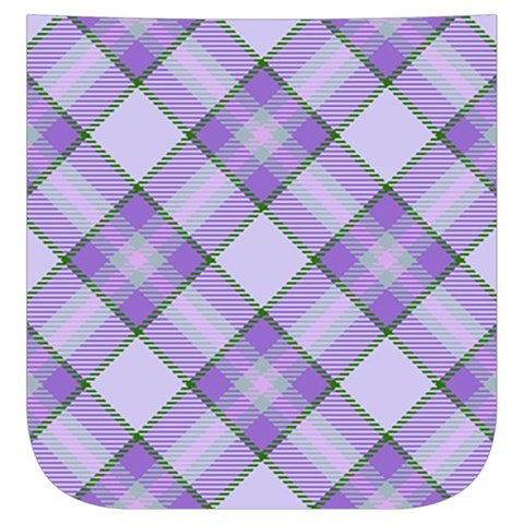 Purple Plaid Tartan 2 Diagonal Men s Side Zip Front Pouch Ski And Snowboard Bib Pants	 from ArtsNow.com Pocket Top