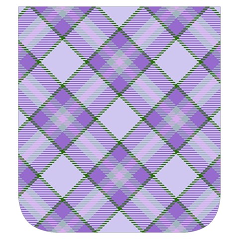 Purple Plaid Tartan 2 Diagonal Men s Side Zip Front Pouch Ski And Snowboard Bib Pants	 from ArtsNow.com Right Pocket