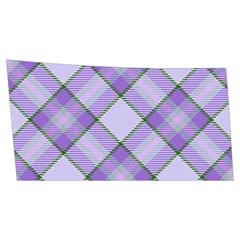 Purple Plaid Tartan 2 Diagonal Men s Side Zip Front Pouch Ski And Snowboard Bib Pants	 from ArtsNow.com Front Right