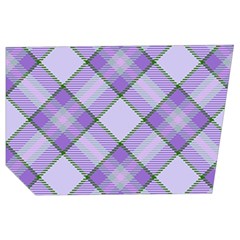 Purple Plaid Tartan 2 Diagonal Men s Side Zip Front Pouch Ski And Snowboard Bib Pants	 from ArtsNow.com Loop Right