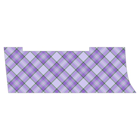 Purple Plaid Tartan 2 Diagonal Men s Side Zip Front Pouch Ski And Snowboard Bib Pants	 from ArtsNow.com Waistband Right