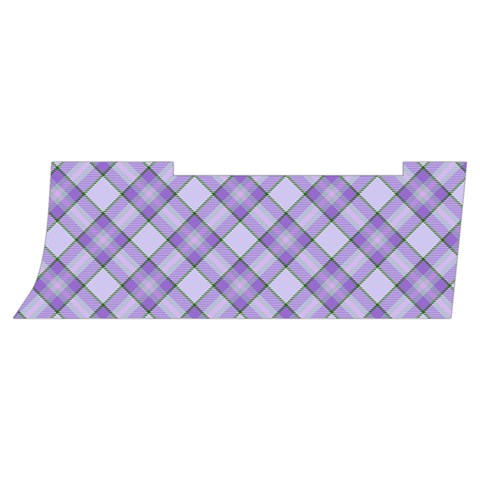 Purple Plaid Tartan 2 Diagonal Men s Side Zip Front Pouch Ski And Snowboard Bib Pants	 from ArtsNow.com Waistband Left