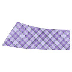 Purple Plaid Tartan 2 Diagonal Men s Side Zip Front Pouch Ski And Snowboard Bib Pants	 from ArtsNow.com Waistband Back Right