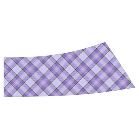 Purple Plaid Tartan 2 Diagonal Men s Side Zip Front Pouch Ski And Snowboard Bib Pants	 from ArtsNow.com Waistband Back Left