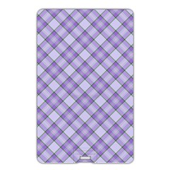 Purple Plaid Tartan 2 Diagonal Name Card Style USB Flash Drive from ArtsNow.com Back