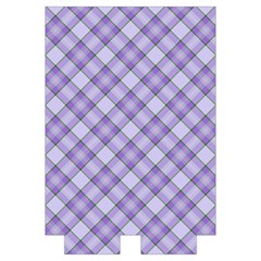 Purple Plaid Tartan 2 Diagonal Automatic Folding Umbrella with Case (Large) from ArtsNow.com Case