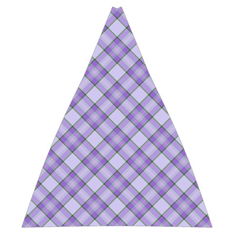 Purple Plaid Tartan 2 Diagonal Automatic Folding Umbrella with Case (Medium) from ArtsNow.com 17.22 x19.95  Umbrella - 1