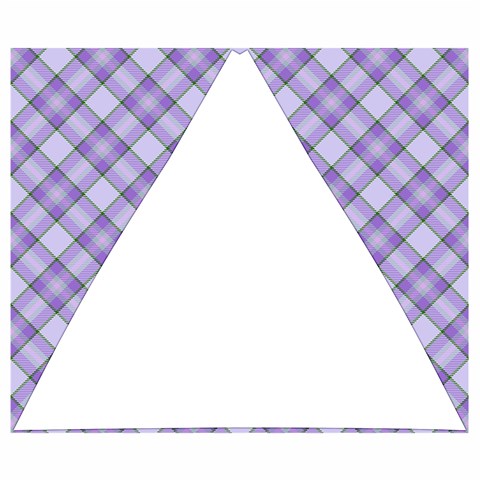 Purple Plaid Tartan 2 Diagonal Automatic Folding Umbrella with Case (Small) from ArtsNow.com 19.98 x16.78  Umbrella - 2