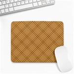 Autumn Fall Plaid Tartan 1 Diagonal Small Mousepad