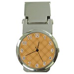 Autumn Fall Plaid Tartan 1 Diagonal Money Clip Watches