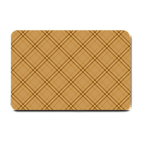 Autumn Fall Plaid Tartan 1 Diagonal Small Doormat from ArtsNow.com 24 x16  Door Mat