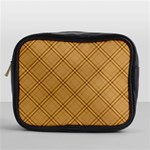 Autumn Fall Plaid Tartan 1 Diagonal Mini Toiletries Bag (One Side)