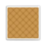 Autumn Fall Plaid Tartan 1 Diagonal Memory Card Reader (Square)