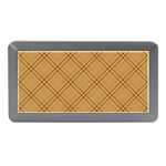 Autumn Fall Plaid Tartan 1 Diagonal Memory Card Reader (Mini)