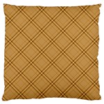 Autumn Fall Plaid Tartan 1 Diagonal Large Cushion Case (Two Sides)