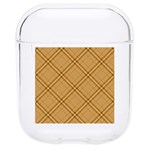 Autumn Fall Plaid Tartan 1 Diagonal Hard PC AirPods 1/2 Case