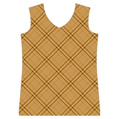 Autumn Fall Plaid Tartan 1 Diagonal Women s Basketball Tank Top from ArtsNow.com Front